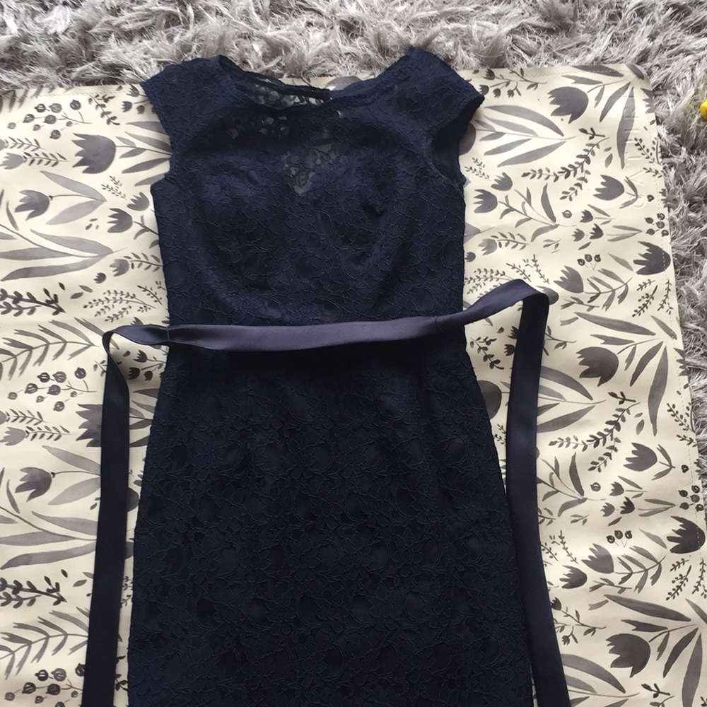 Blue lace dress, Size 6